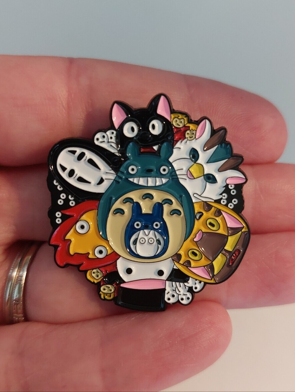 Studio Ghibli Inspired Colorful Enamel Pin